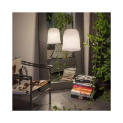 Suspension Forme Jupe Tissée Et Toute équipée - Coloris Blanc