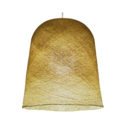 Suspension Forme Jupe Tissée Toute équipée - Coloris Moutarde -Décoration Intérieur suspension jupe tissee coloris moutarde 3