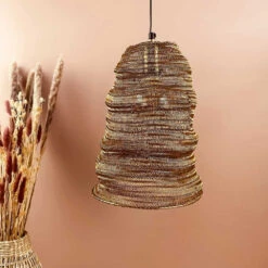 Suspension Maille Métal Coloris Doré - Toute équipée