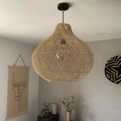 Abat Jour Pour Lampe En Rotin De Bali Coloris Naturel Faite à La Main 16 Abat Jour Pour Lampe En Rotin De Bali Coloris Naturel Faite à La Main -Décoration Intérieur suspension rotin l coloris naturel d 40 cm 7