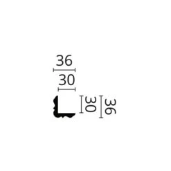 Cornière D'époque NMC WALLSTYL WE2 36 X 36 Mm Polystyrène Résistant à L'impact, L'humidité Blanc